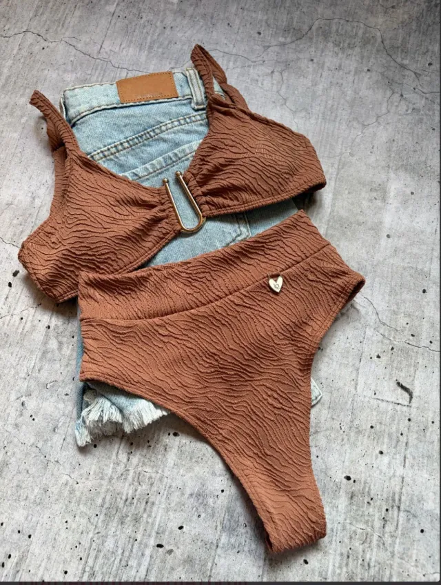 Bikini bombacha tiro alto T 100