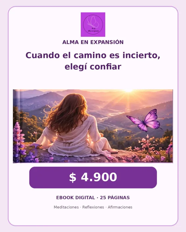 Cuando el camino es incierto, elegí confiar.