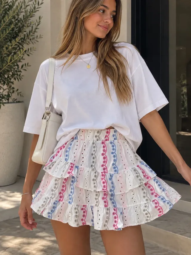 Falda broderi