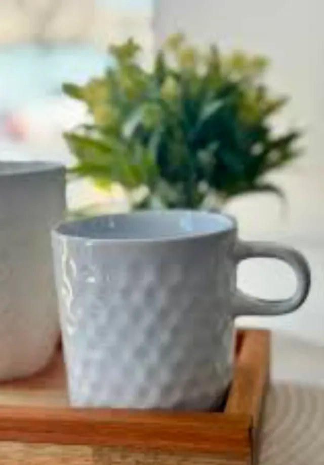 Taza blanca textura