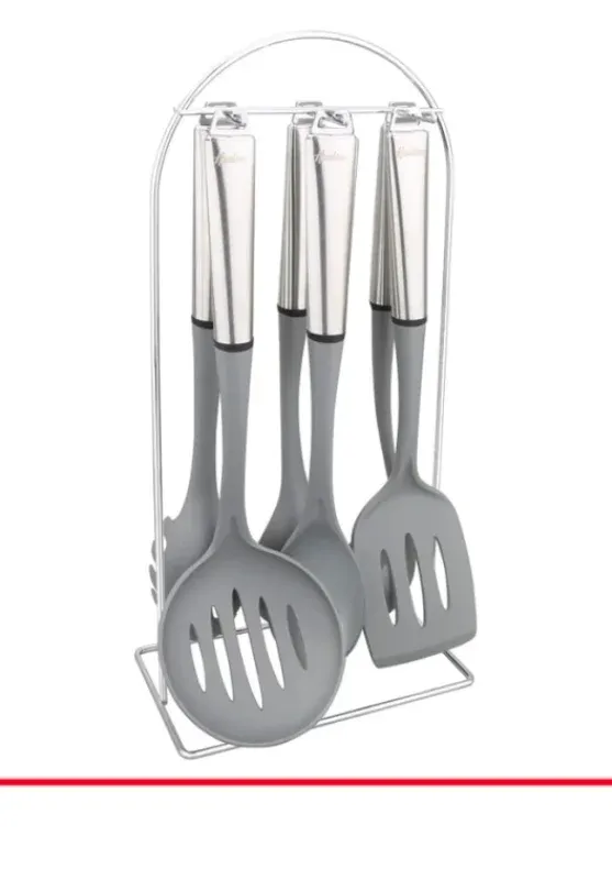 Utensilios de nylon y acero hudson con organizador 2