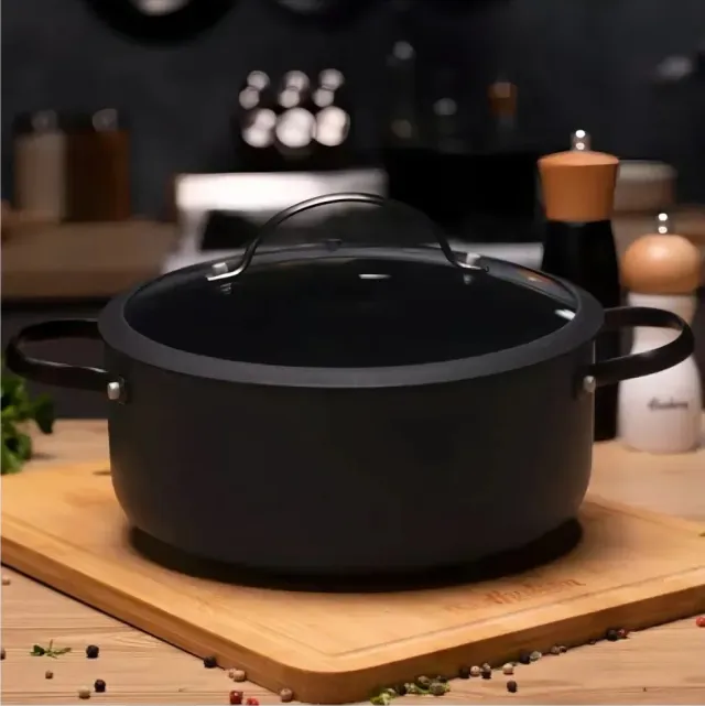 Cacerola hudson total Black 24cm 2