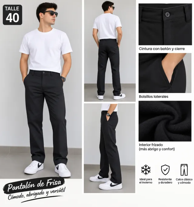 Pantalón Frizado