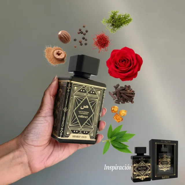 Perfume Arabe Maculino Sharif Oud inspirado en Oud for Glory 100ml