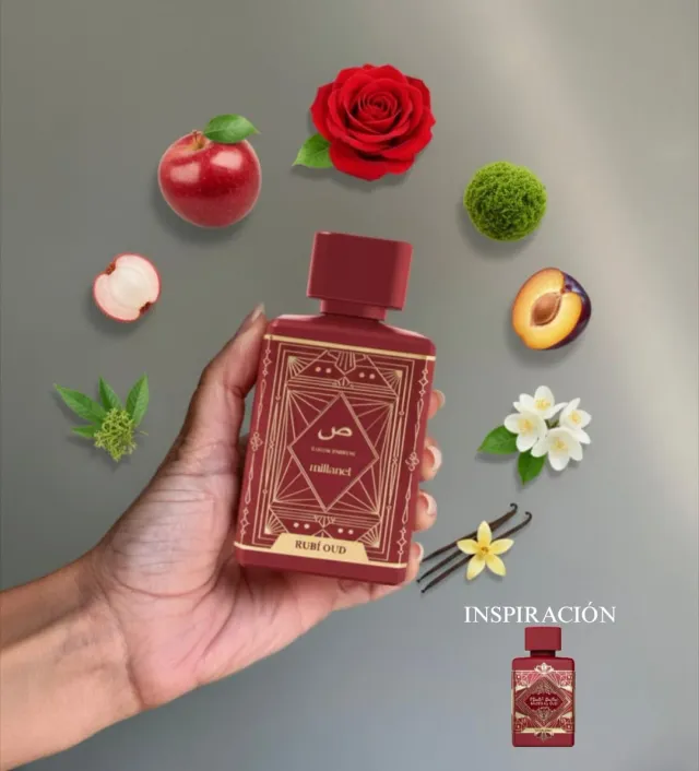 Perfume Arabe femenino/unisex Rubi Oud inpirado en Sublime 100ml