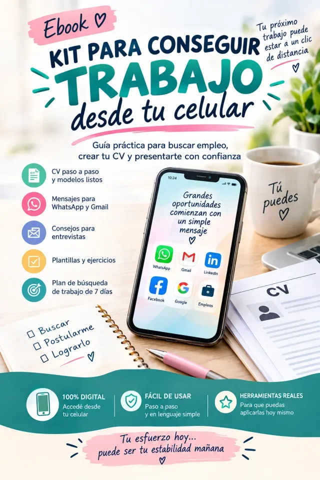 📱Kit para conseguir trabajo desde tu celular