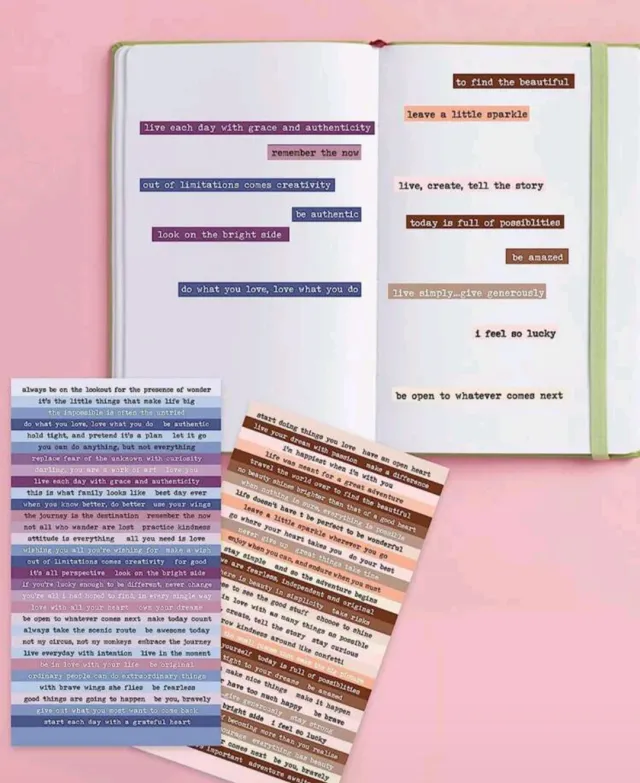 Planchita de stickers - frases en ingles 5