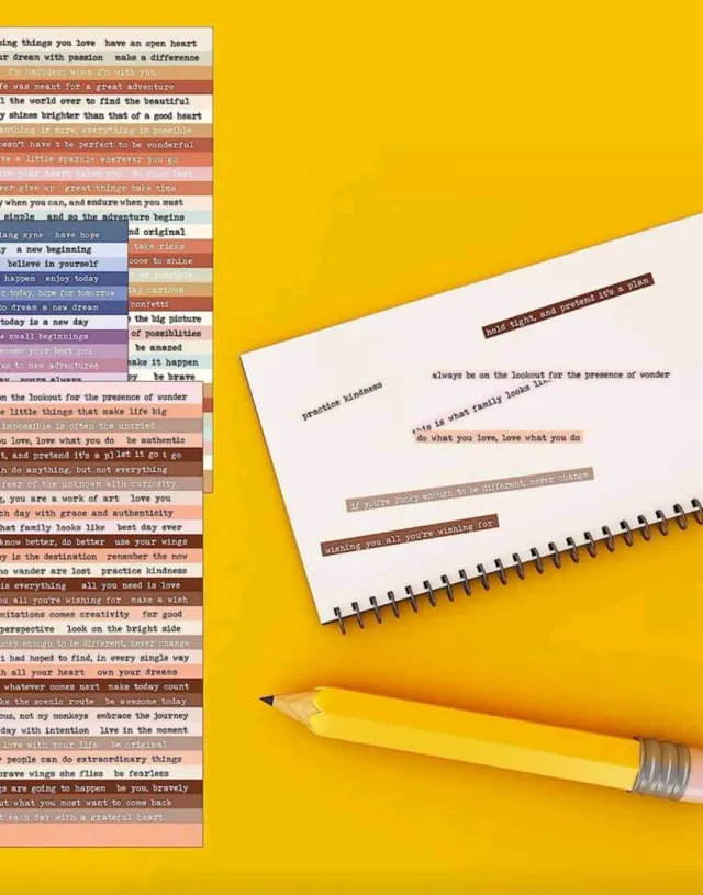 Planchita de stickers - frases en ingles 3
