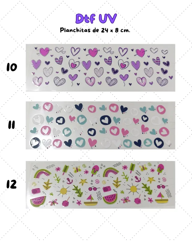 Planchitas DTF UV 4