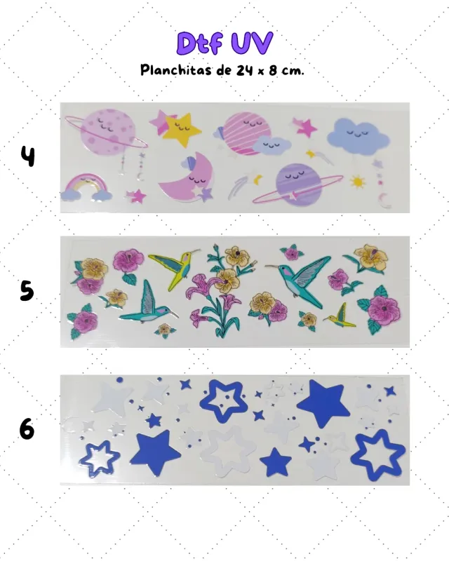 Planchitas DTF UV 2