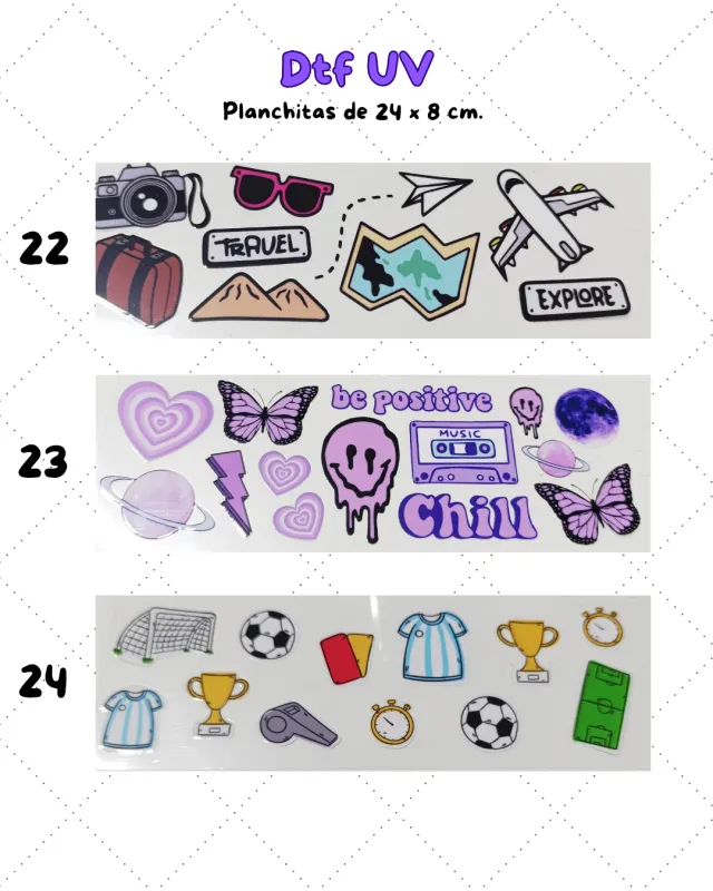 Planchitas DTF UV 2