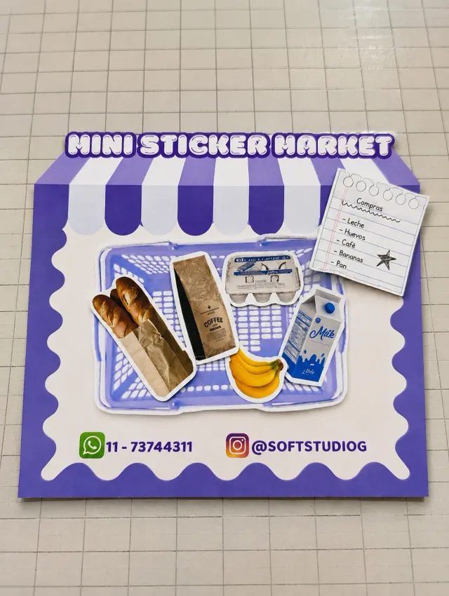 Mini sticker market