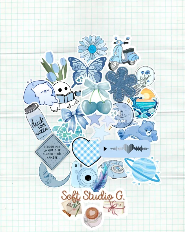 Set 24 stickers, por colores o temática 7