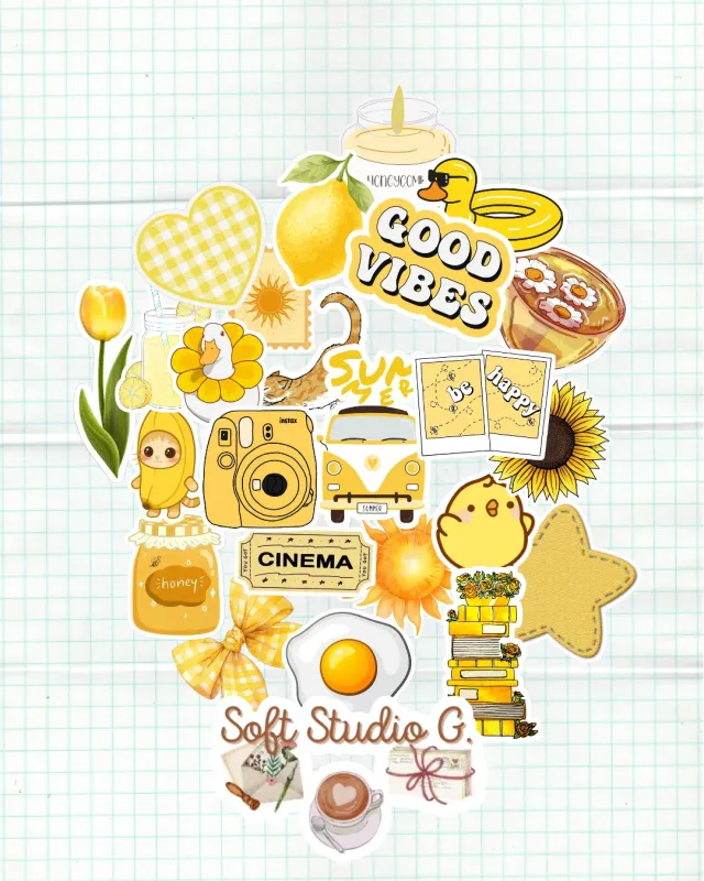 Set 24 stickers, por colores o temática 3