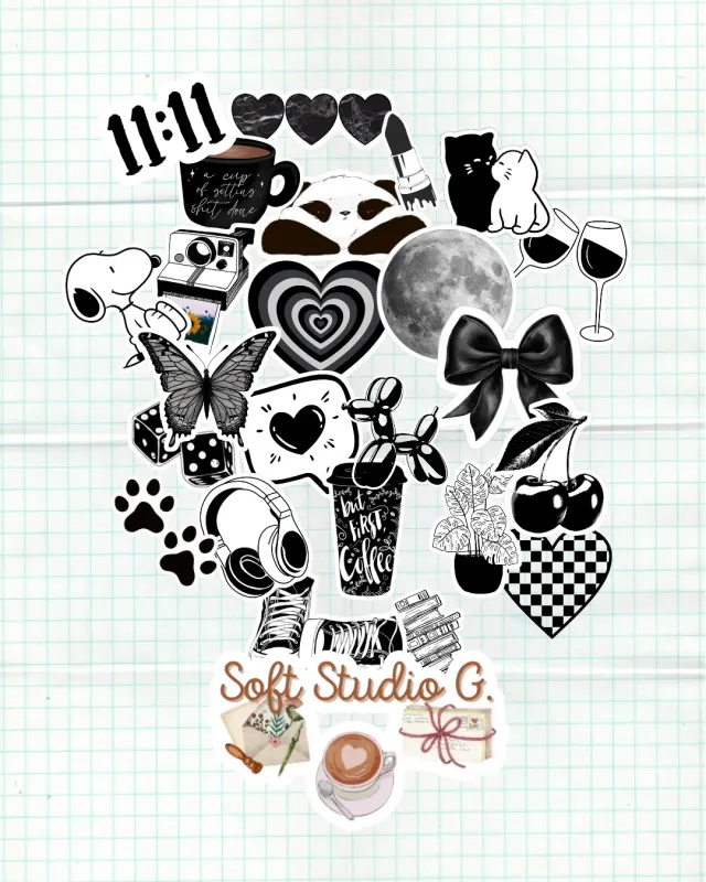 Set 24 stickers, por colores o temática 5