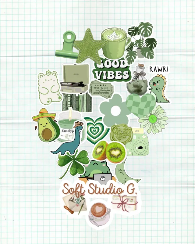 Set 24 stickers, por colores o temática 4