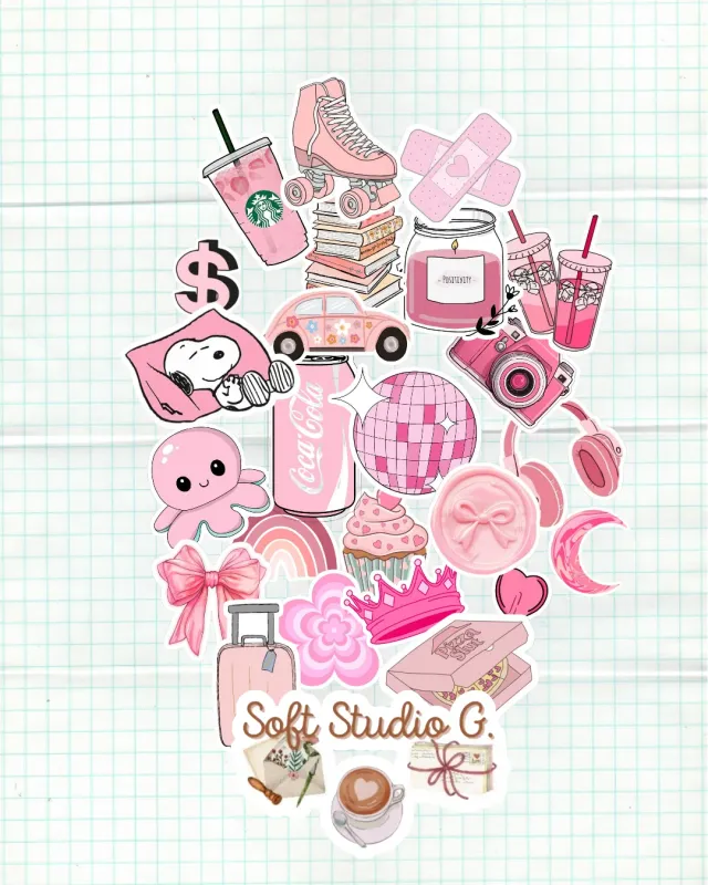 Set 24 stickers, por colores o temática 8