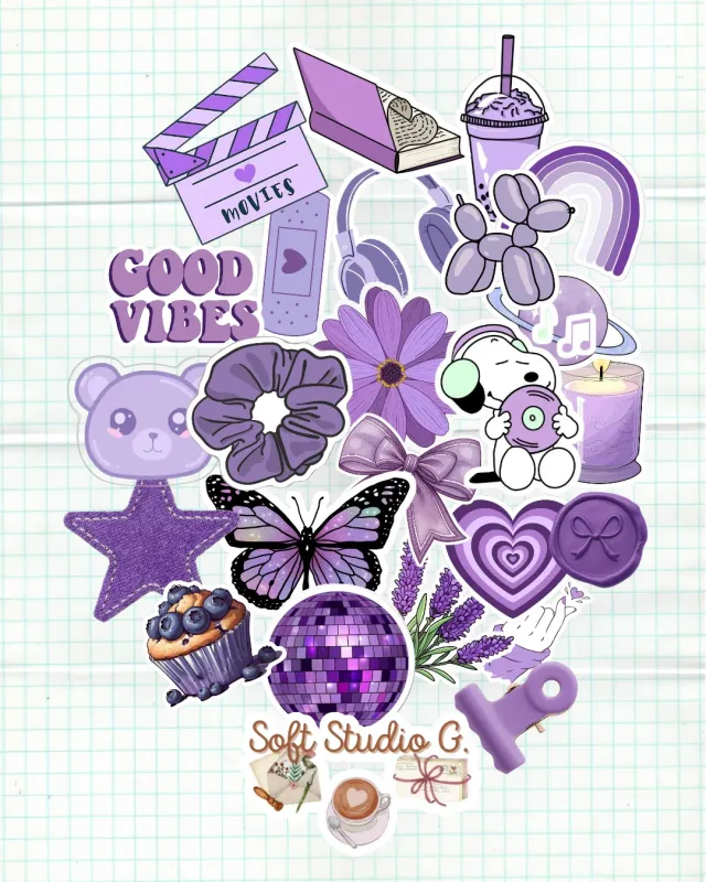 Set 24 stickers, por colores o temática 2