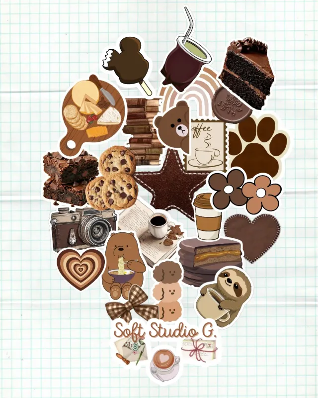 Set 24 stickers, por colores o temática
