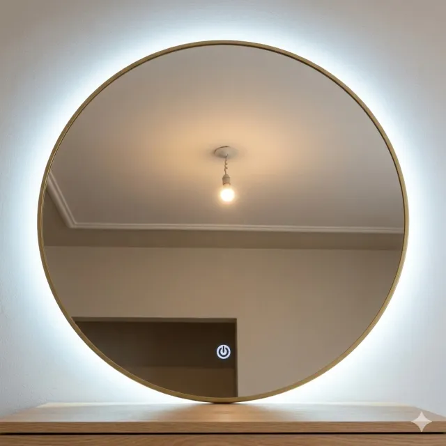 60cm Retroiluminado circular touch