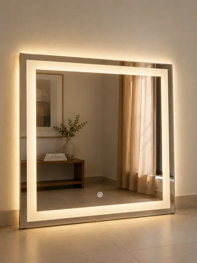 Espejos LED esmerilado 60x60cm