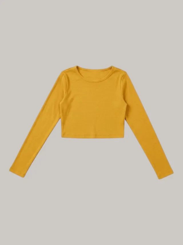 23 Remera mostaza T.XS