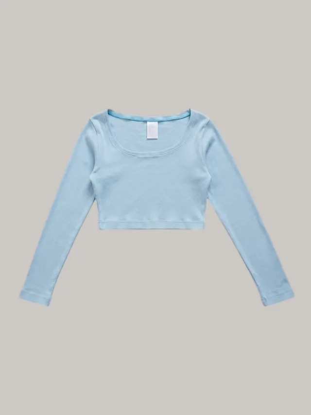 24 Remera celeste T.XS