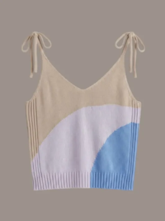 34 Top de hilo tricolor T.S