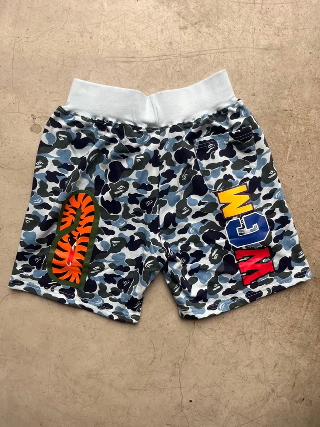 Shorts Bape Shark Blue Camo Talle L 2