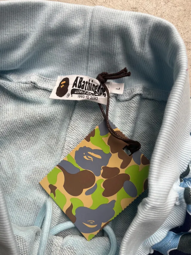 Shorts Bape Shark Blue Camo Talle L 6