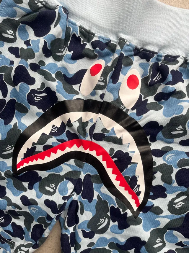 Shorts Bape Shark Blue Camo Talle L 3