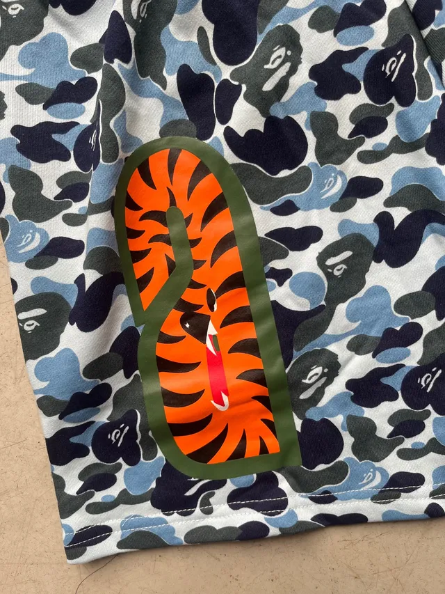 Shorts Bape Shark Blue Camo Talle L 8