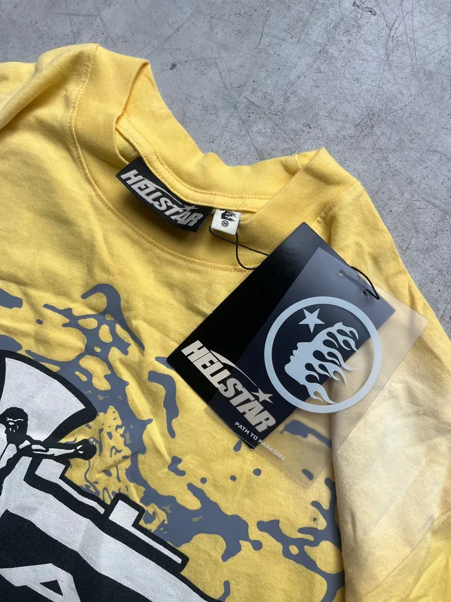 Remera Hellstar “Path To Paradise” Amarilla Talle M 4