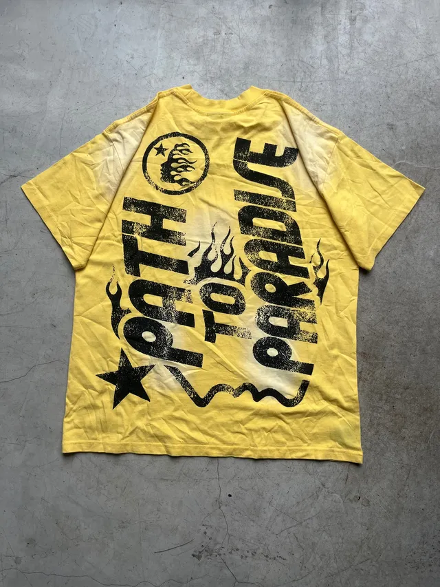 Remera Hellstar “Path To Paradise” Amarilla Talle M 2
