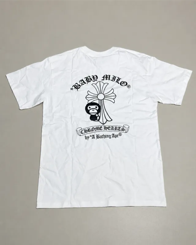 Remera BAPE x Chrome Hearts Blanca Talle L 2