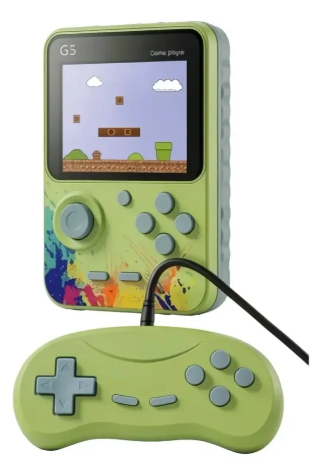 Consola Videojuegos Portátil con 500 juegos y Joystick 2