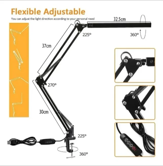 Lámpara LED extensible regulable 4