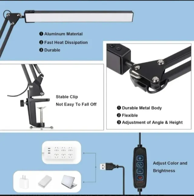 Lámpara LED extensible regulable 3