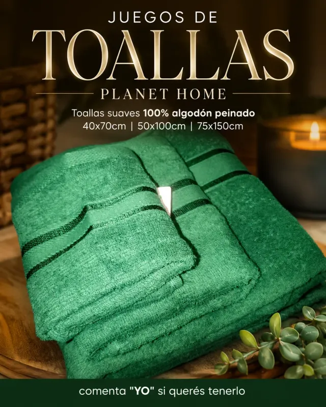 Juego de Toallas PLANET HOME