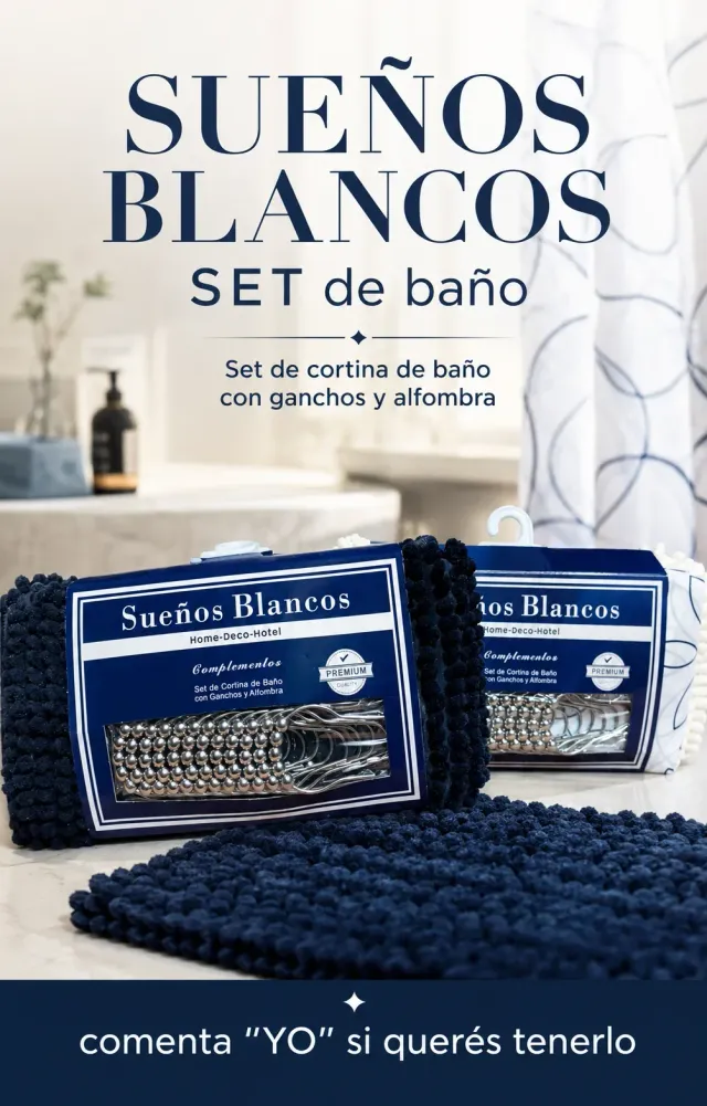 Set de baño SUEÑOS BLANCOS