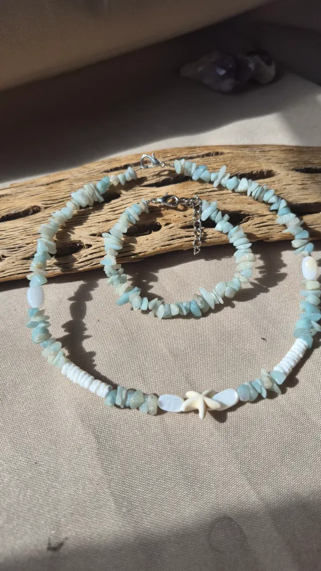 Combos Collar + Pulsera — Piedras Naturales 6