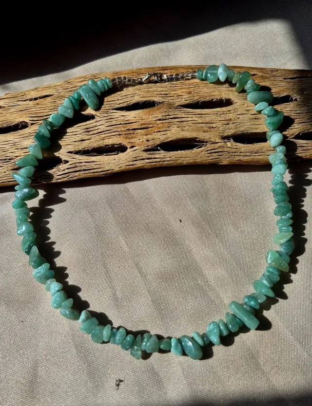 Collar cuarzo verde