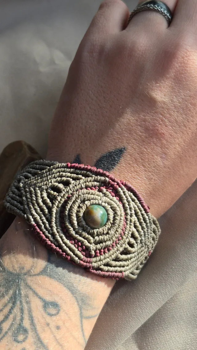 Pulsera Agata Musgo 4