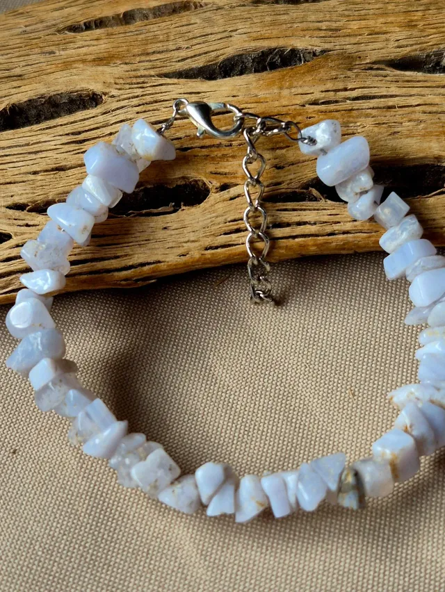 Pulsera Agata Celeste