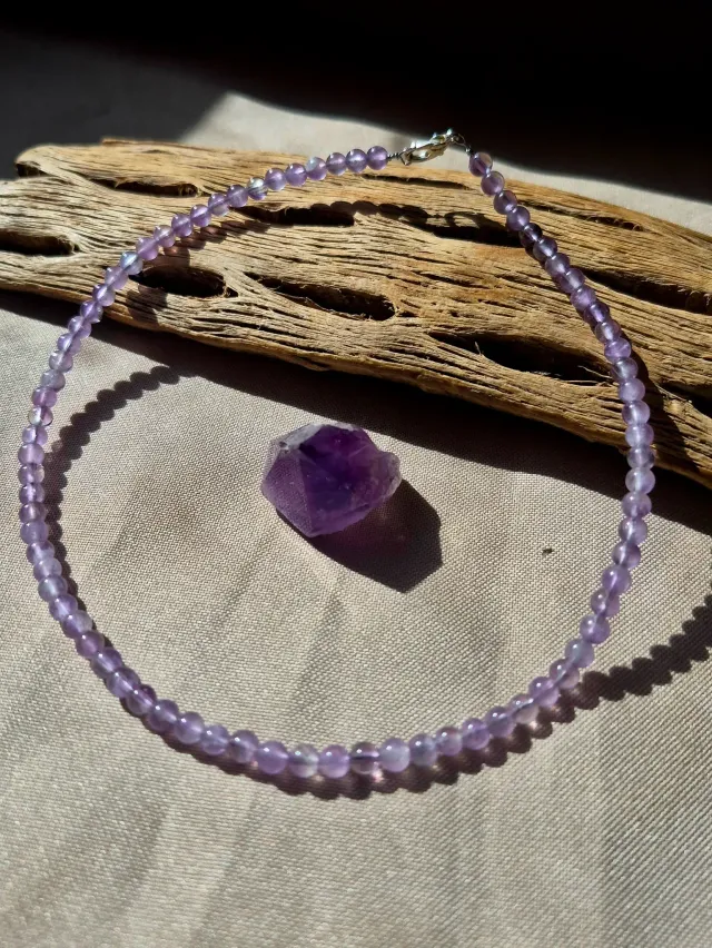 Collar amatista esferas 3