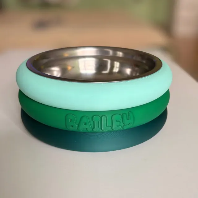 Plato mediano tricolor - personalizable