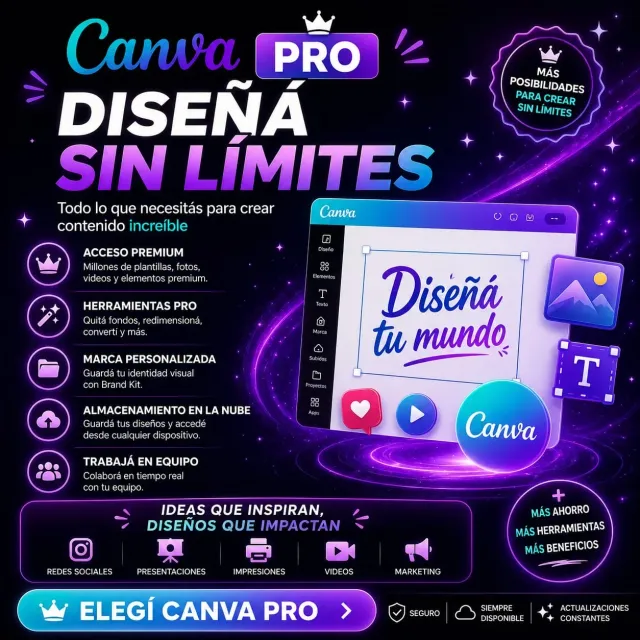 🔥 CANVA PRO 🔥 12 MESES 🔥🔥🔥