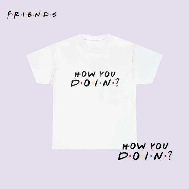 Remera Oversize Friends "How You Doin'?"