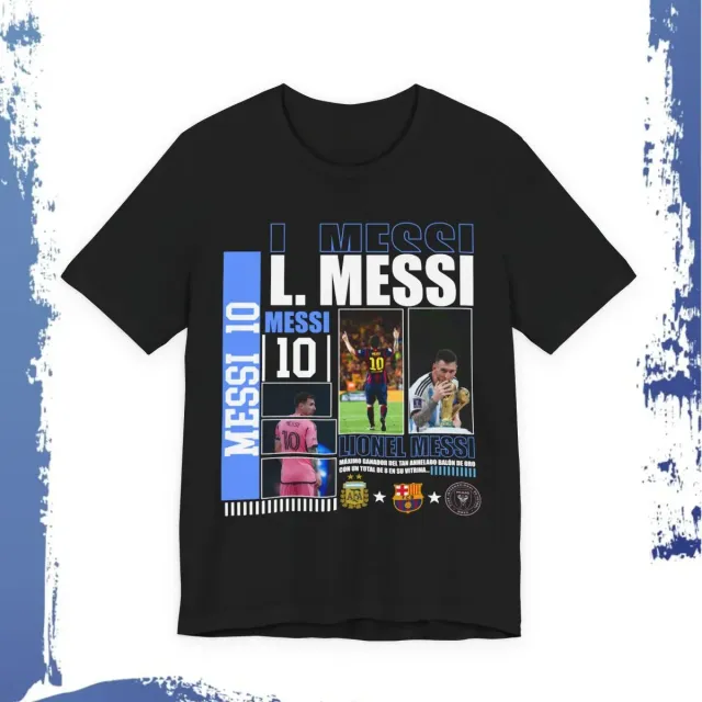 Remera Oversize Lionel Messi Collage Homenaje Carreras