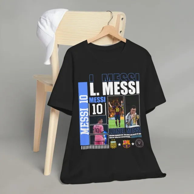 Remera Oversize Lionel Messi Collage Homenaje Carreras 5